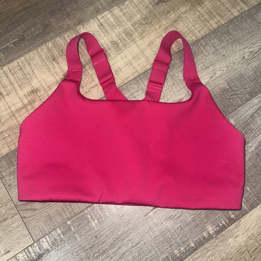 Lululemon Ultralu Square-Neck Workout Bra  B/C Pink 4